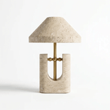 Elian Glow Travertine Table Lamp, detail view 5