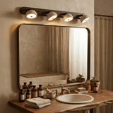 Elora Mist Travertine Wall Light, detail view 4
