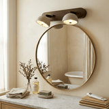 Elora Mist Travertine Wall Light, detail view 5