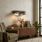 Elora Mist Travertine Wall Light, detail view 9