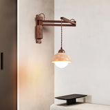 Ember Stone Travertine Wall Light, detail view 2