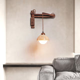 Ember Stone Travertine Wall Light, detail view 7