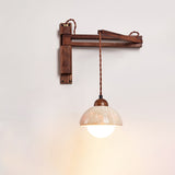 Ember Stone Travertine Wall Light, detail view 8