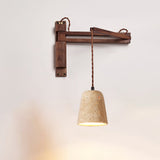 Ember Stone Travertine Wall Light, detail view 9