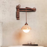 Ember Stone Travertine Wall Light, detail view 11