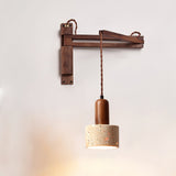 Ember Stone Travertine Wall Light, detail view 12
