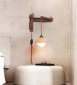 Ember Stone Travertine Wall Light, detail view 14