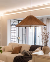 Evara Cloud Fabric Pendant Light, detail view 11