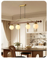 Evara Quartz Glass Chandelier, detail view 6