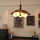 Evara Vale Wood Pendant Light, detail view 3