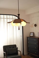 Evara Vale Wood Pendant Light, detail view 4