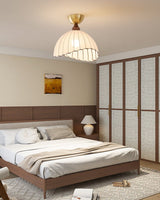 Faron Rain Wood Ceiling Light, detail view 7