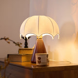 Flora Loft Wood Table Lamp, detail view 2