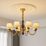 Flora Moon Wood Chandelier, detail view 2