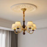 Flora Moon Wood Chandelier, detail view 9
