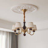 Flora Moon Wood Chandelier, detail view 10