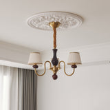 Flora Moon Wood Chandelier, detail view 12