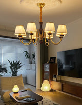Flora Moon Wood Chandelier, detail view 18