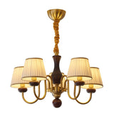 Flora Moon Wood Chandelier, detail view 23