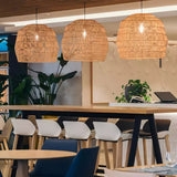 Galen Reed Rattan Pendant Light, detail view 5