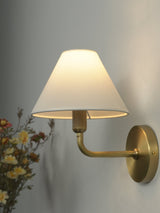 Galen Terra Brass Wall Light, detail view 8