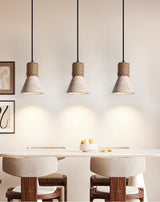 Haven Iris Travertine Pendant Light, detail view 2