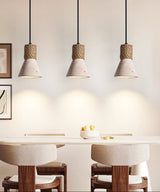 Haven Iris Travertine Pendant Light, detail view 9