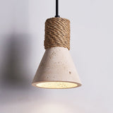 Haven Iris Travertine Pendant Light, detail view 13
