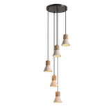 Haven Iris Travertine Pendant Light, detail view 22