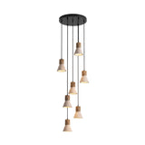 Haven Iris Travertine Pendant Light, detail view 23