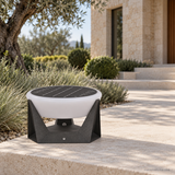 Ilan Veil Acrylic Outdoor Light in a daylight garden