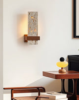 Maren Harbor Travertine Wall Light, detail view 6