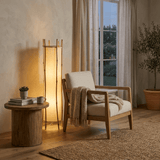 Nora Vista Fabric Floor Lamp, detail view 2
