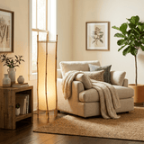 Nora Vista Fabric Floor Lamp, detail view 3