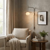 Orla Vine Alabaster Wall Light, detail view 7