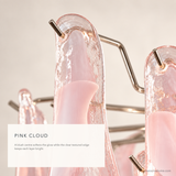 Close-up of Pella Pink Cloud textured glass