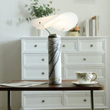 Pella Field Travertine Table Lamp, detail view 6