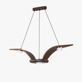Pella Frost Wood Chandelier