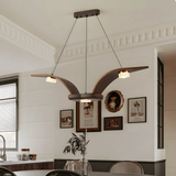 Pella Frost Wood Chandelier, detail view 2