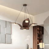 Pella Frost Wood Chandelier, detail view 3