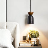 Rhea Bloom Travertine Pendant Light, detail view 2