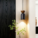Rhea Bloom Travertine Pendant Light, detail view 3