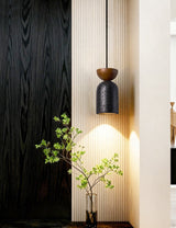 Rhea Bloom Travertine Pendant Light, detail view 6