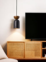 Rhea Bloom Travertine Pendant Light, detail view 8