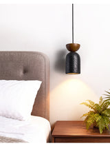 Rhea Bloom Travertine Pendant Light, detail view 10