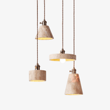 Rhea Glow Travertine Pendant Light by Maison Velume