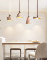 Rhea Glow Travertine Pendant Light, detail view 3