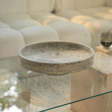 Riven Flint Marble Decorative Object, detail view 15