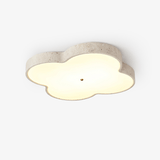 Solen Orbit Travertine Ceiling Light, detail view 9