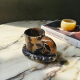 Solen Quartz Marble Decorative Object, detail view 4